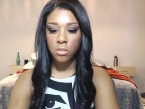 Cute Black Pornstar Megan Vaughn Sucks & DPs - 110714