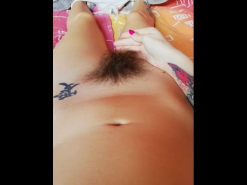 Playing with my Long Pussy Hair
