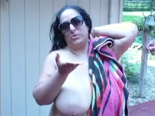 Huge Boob Desi Aunty Sucks My BBC At The Pool In Public